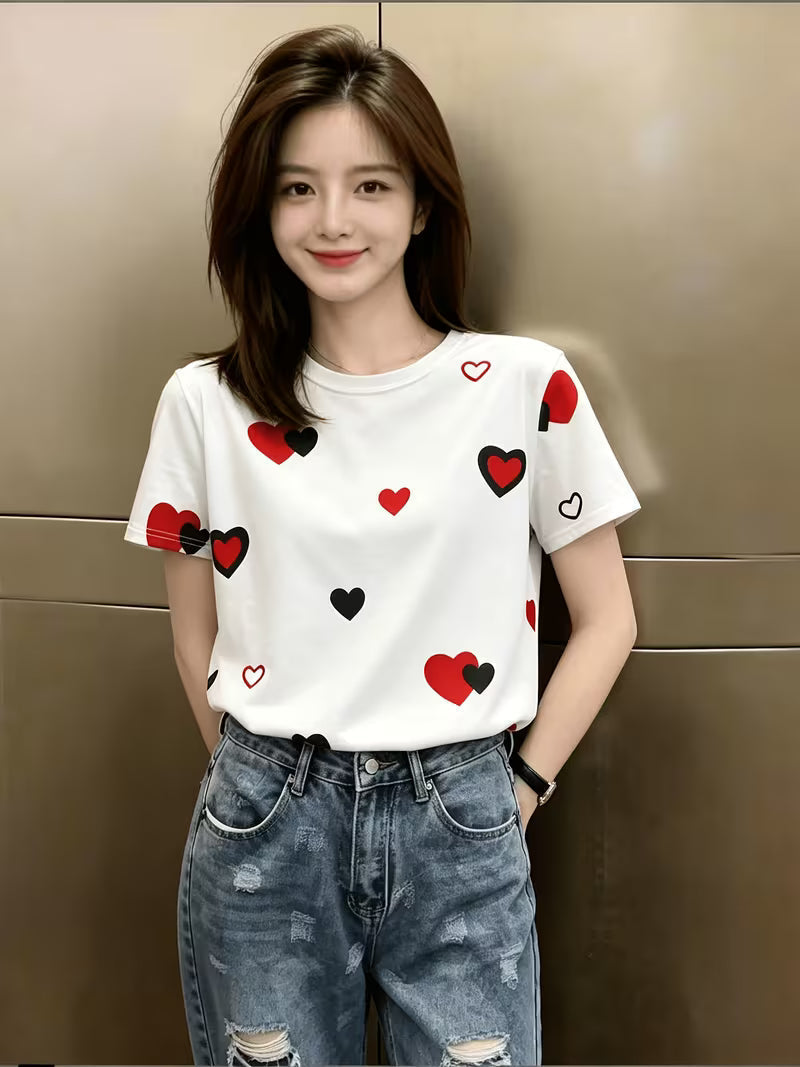 Trendy Versatile Round Neck T-Shirt
