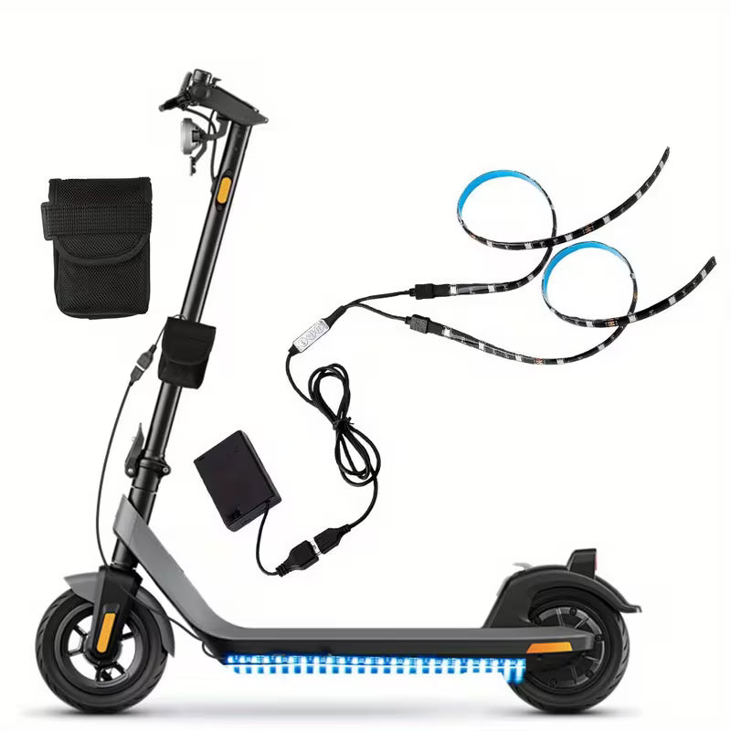 Essential for Night Riding: Electric Scooter And Bicycle Colour Light Strips, Flexible Adhesive RGB Light Strips, Easy Installation, Motorcycle And Car Contour Accent Lights, Electric Scooter Additions, Room Decorative Lighting