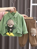 Stylish Boys' Shirt Two-Piece Casual Clothing for Kids