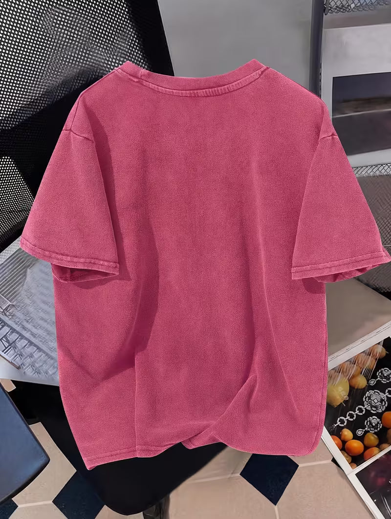 Love Dogs" Beautiful Ladies Washable Short Sleeves Pink