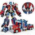 Statue Robot Autobot Optimus Prime 2-in-1 Combination Set Model, Birthday/Christmas/Halloween Gift, Safe and Material, Home Decor Ornament, Holiday Gift, Birthday Gift, Fun Assembly, Interactive Game, Safe Materials, No Lights or Power