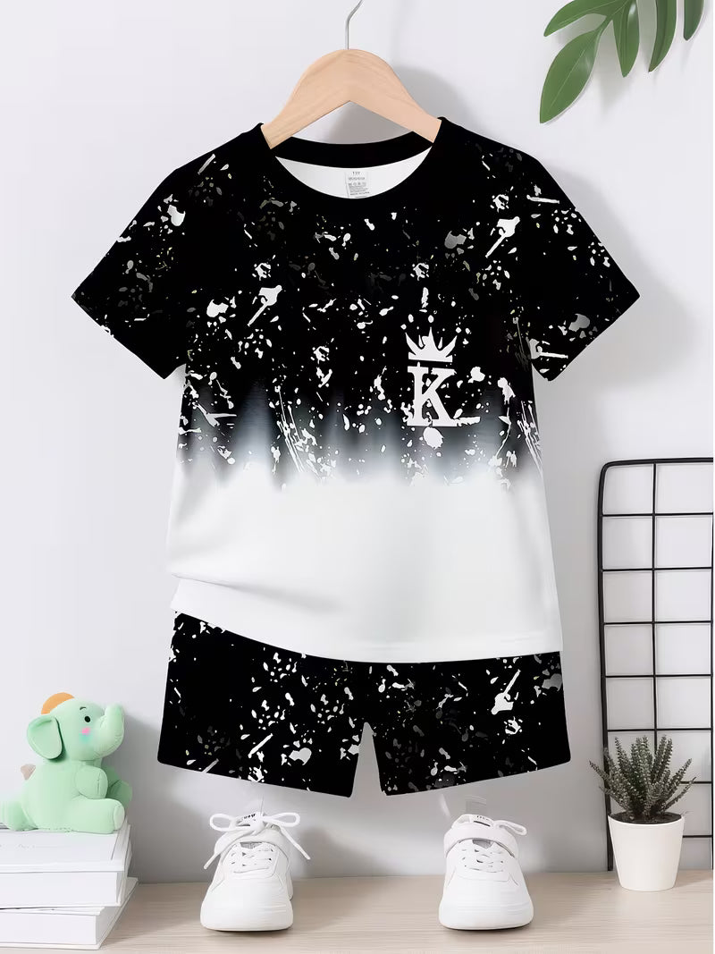 Collection for Baby Boys and Toddlers: Casual Sporty Stylish Crown K Graffiti-themed