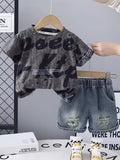 Hit Product 2pcs Set Boys' Suit Set Outfits Stylish 2026 Korean Style