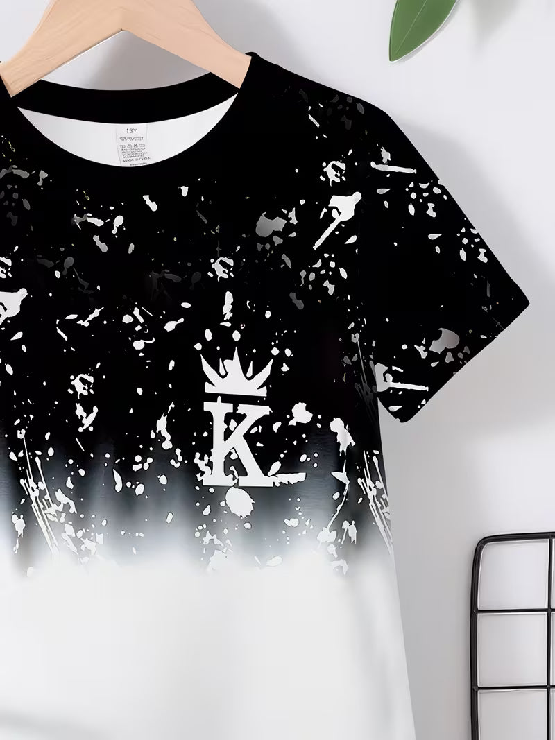 Collection for Baby Boys and Toddlers: Casual Sporty Stylish Crown K Graffiti-themed