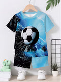 Featuring a Casual Sports Style with Football-Themed Prints