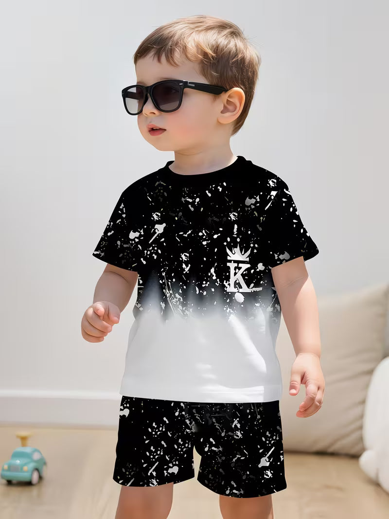 Collection for Baby Boys and Toddlers: Casual Sporty Stylish Crown K Graffiti-themed