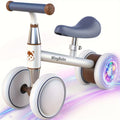 Baby Balance Bike for 1 Year Old Boys Girls 10-36 Month Toddler Balance Bike, Magnetism Lighting, 4 Wheels Toddler First Bike, First Birthday Gifts, for Children's Day,