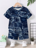 Fashionable and Creative 3D Denim Print Design