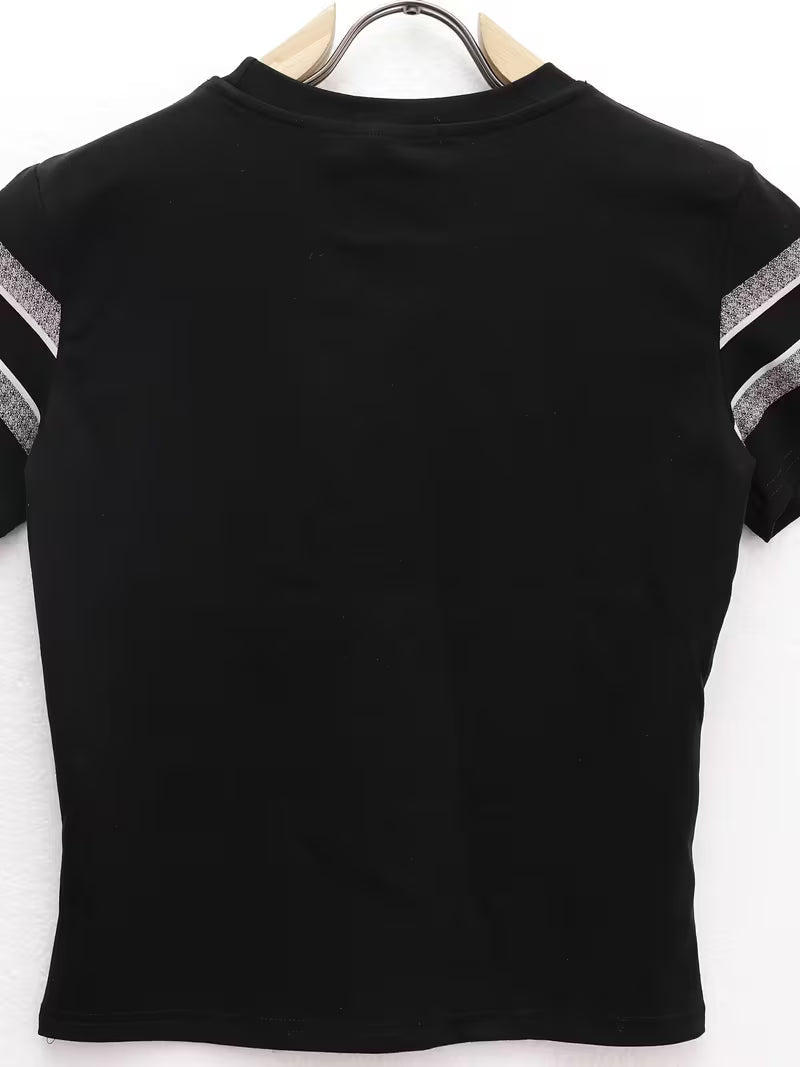 Versatile Streetwear Brand Regular Shoulder Short Sleeve T-Shirt for Women