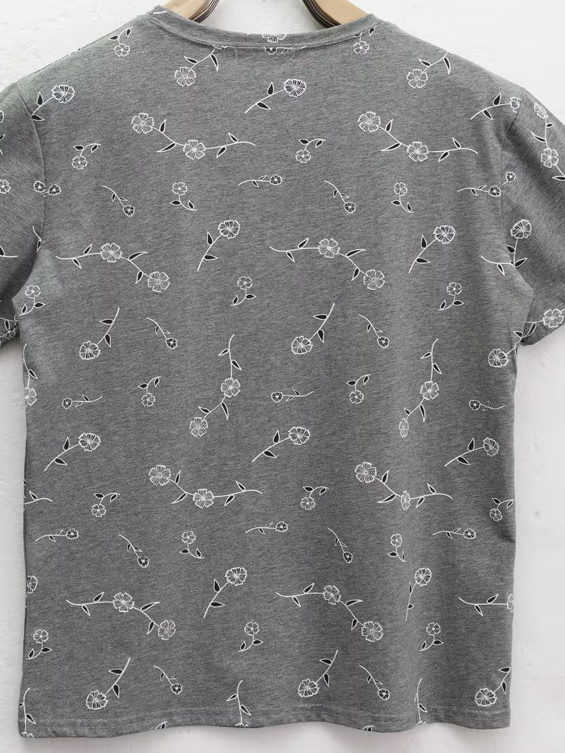 Gray Short-Sleeve Women's T-Shirt