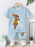 Fashionable Trendy Creative Full Print Ocean Element Patterns Cartoon Basketball