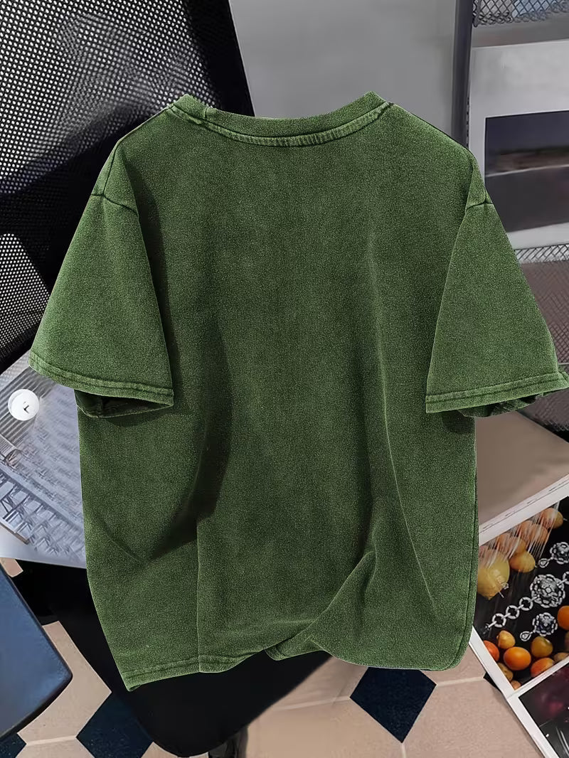 Love Dogs" Beautiful Ladies Washable Short Sleeves Olive Green