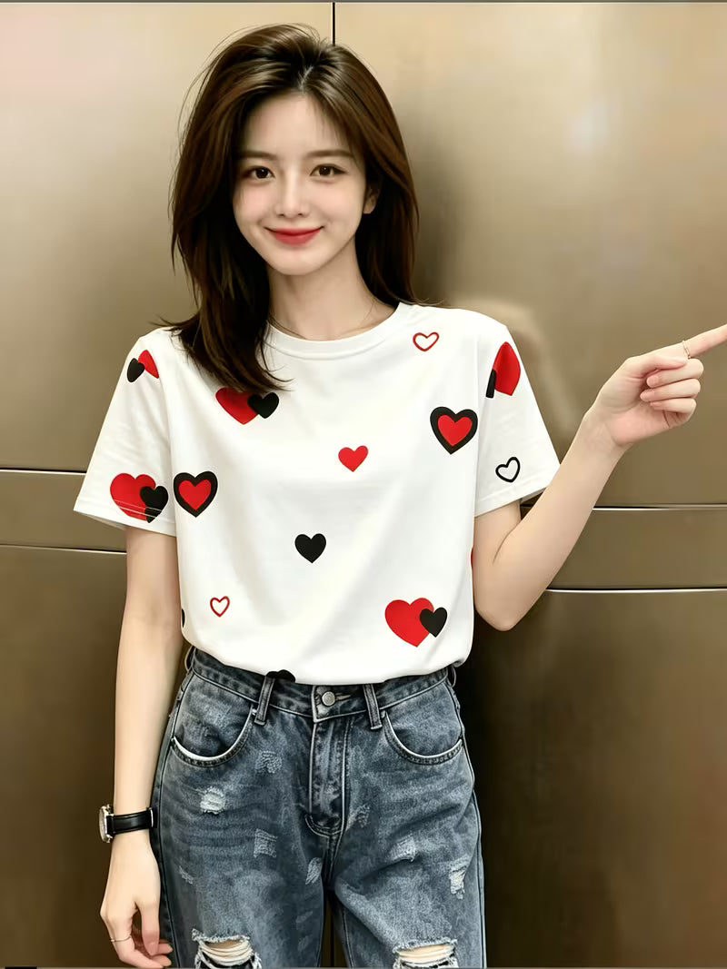Trendy Versatile Round Neck T-Shirt