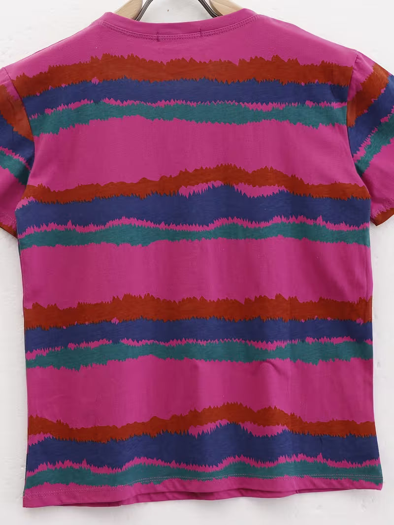 Elegant Short-Sleeved Women's Versatile Top