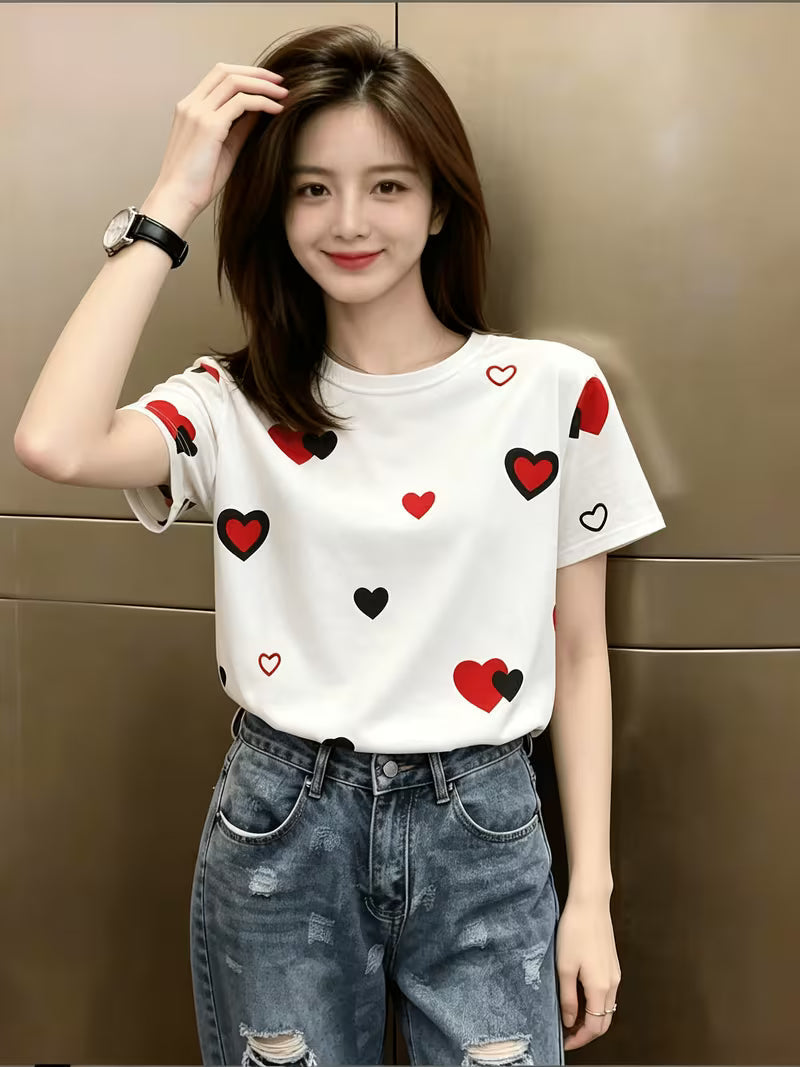 Trendy Versatile Round Neck T-Shirt