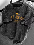 Love Dogs" Beautiful Ladies Washable Short Sleeves Black